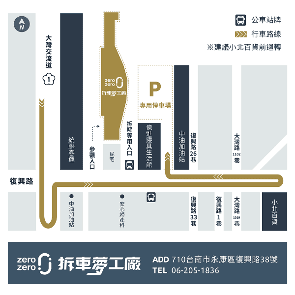 拆車夢工廠停車場 台南觀光景點推薦 專業噗嚨共MISO吃走.png