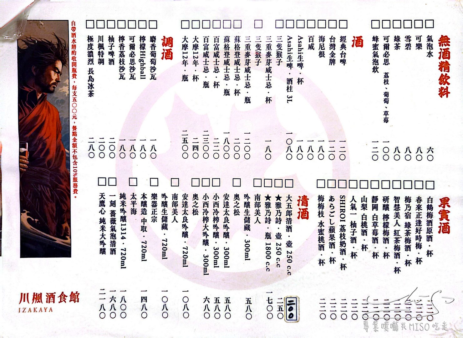 川楓酒食館｜晴光市場巷弄內美食，超人氣串燒居酒屋餐酒館！串燒一夜干調酒一次滿足！